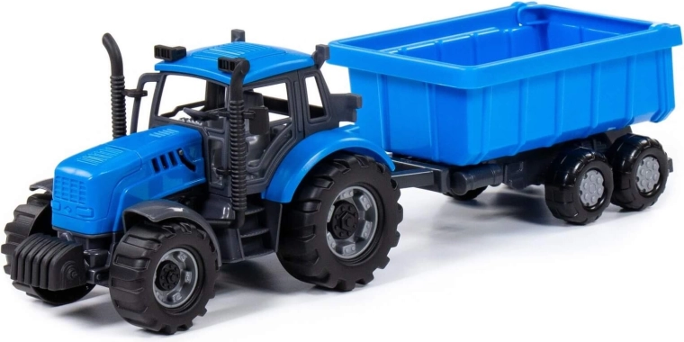 Dětský traktor Progress s přívěsem na setrvačník - 1 kus