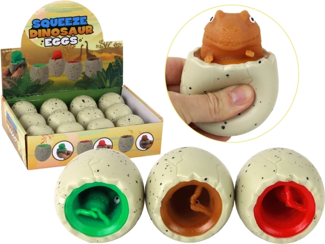 Antistresová hračka dinosaurus v vejci Squishy