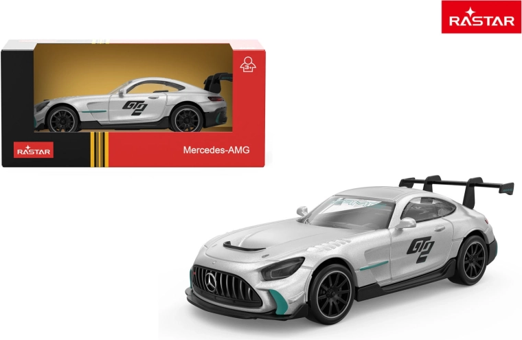 Kovový model auta Rastar Mercedes-AMG GT2 1:43 stříbrný