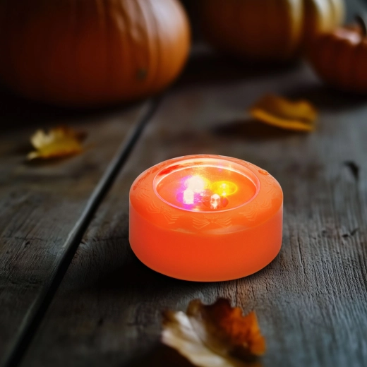 Halloweenské náladové LED osvětlení oranžové