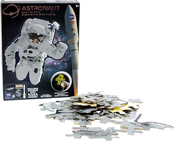 Obří puzzle astronaut s efektem do tmy 50 dílků NASA
