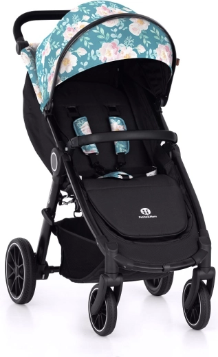 Petite&Mars sportovní kočárek Street+ RWS black limited 100 roses