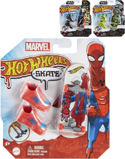 Mattel Hot Wheels skate tematický fingerboard set se skateboardem a botami - 1 kus