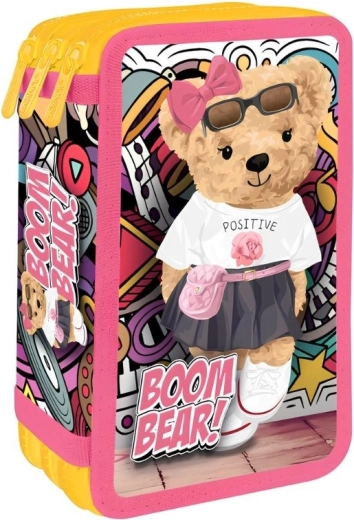 Třípatrový penál Boom Bear - medvěd