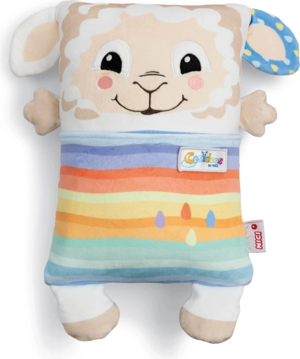 Nici Cosidoos plyšová ovečka 2v1 – oboustranný polštářek 30 × 20 cm