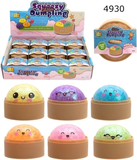 Knedlíčky bao mačkací třpytivé 5 cm