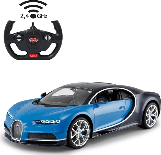 Bugatti Chiron RC auto 1:14 2,4 GHz modré - 1 kus