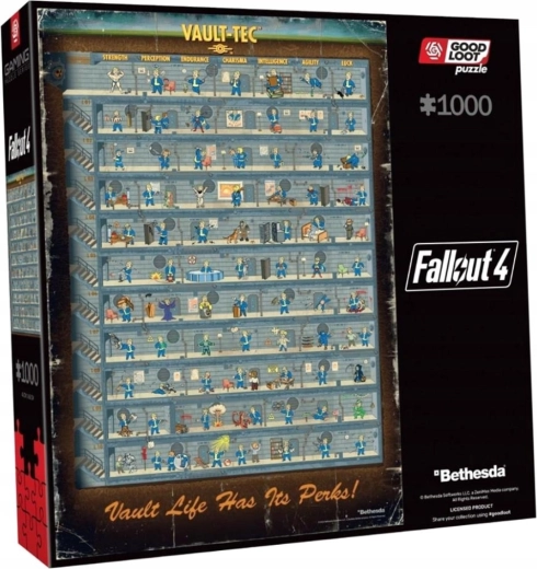 Good Loot puzzle Fallout: perk poster – 1000 dílků