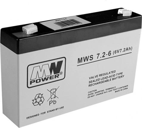 Gelový AGM akumulátor do auta 6V 7,2Ah