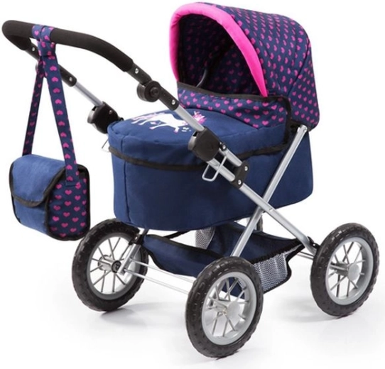 Bayer kočárek pro panenky Trendy modro-růžový