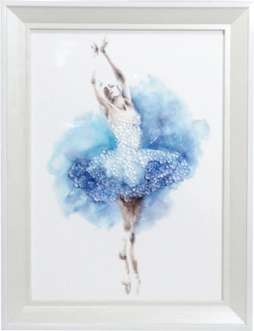 Obraz s baletkou v rámu 24 × 34 cm