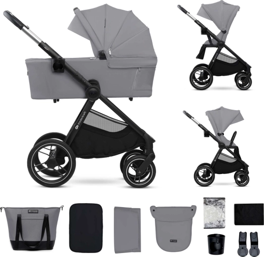 Kinderkraft kombinovaný kočárek Nea 2 2v1 platinum grey