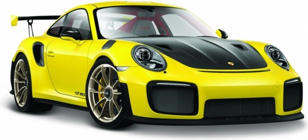Kovový model Porsche 911 GT2 RS žlutý 1:24