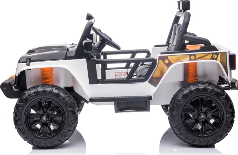 Dětské elektrické auto jeep Monster – bílé, 24 V, 4x200 W