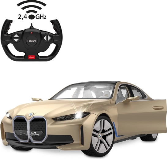 RC model BMW i4 Concept v měřítku 1:14 se světly, zlatý