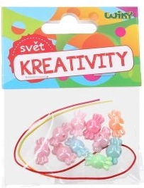 Barevné korálky s provázkem