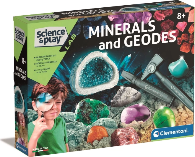 Clementoni Science & Play laboratoř minerálů a geod