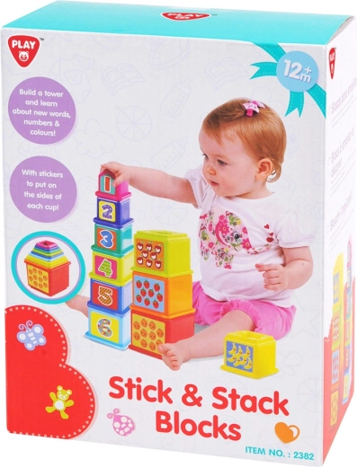 Skládací kostky PLAYGO pro děti od 12 měsíců