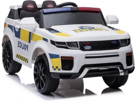 Dětské elektrické policejní autíčko bílé