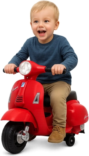 Dětský elektrický skútr Vespa Mini červený