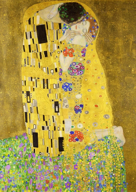 Puzzle Gustav Klimt Polibek 1000 dílků