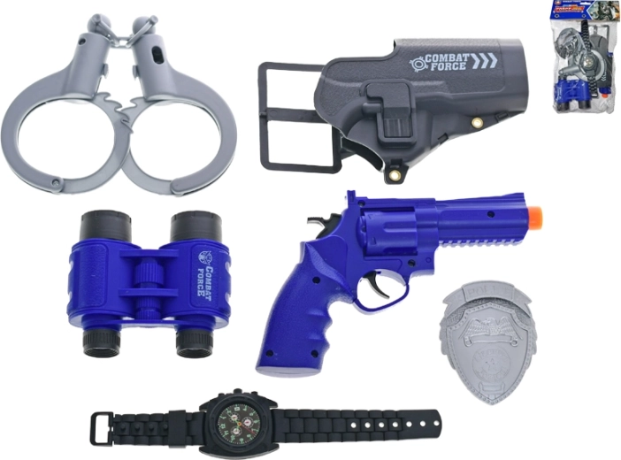 Policejní sada s pistolí a doplňky pro děti
