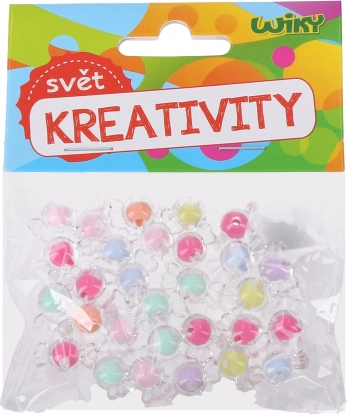 Barevné korálky mix 16 mm