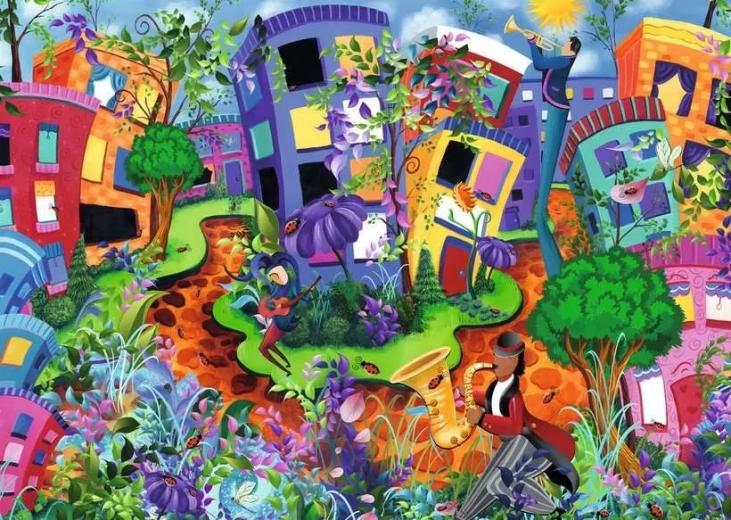 Puzzle Abstraktní svět berušek 1000 dílků RAVENSBURGER