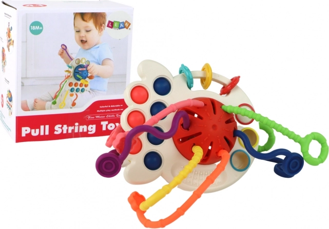 Sensorická kousátko pro miminka – barevná vzdělávací hračka