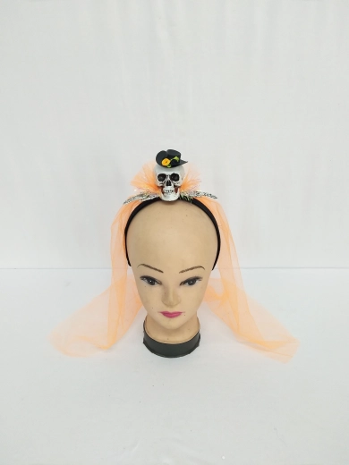 Párty čelenka s lebkou 20 cm Sparkys