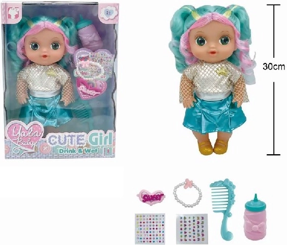 Panenka 30 cm s doplňky