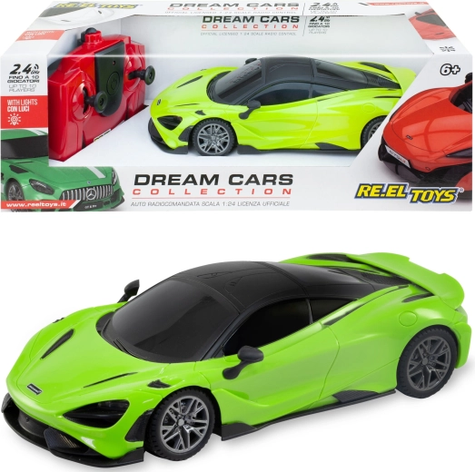 Reel Toys McLaren 765LT RC auto na dálkové ovládání 1:24 zelené 17 cm - 1 kus