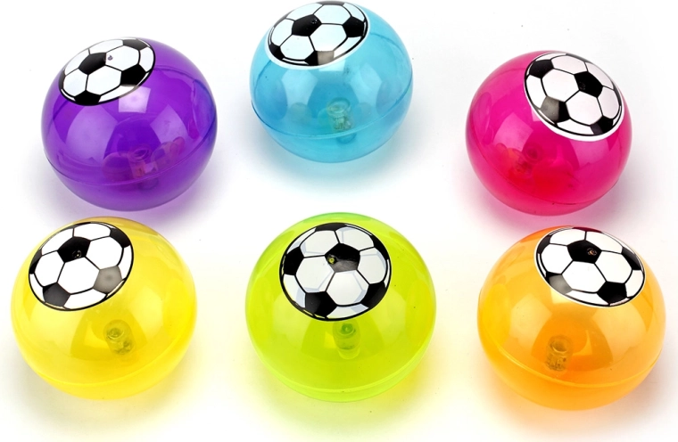 Skákací fotbalový míč s LED světly 105 mm