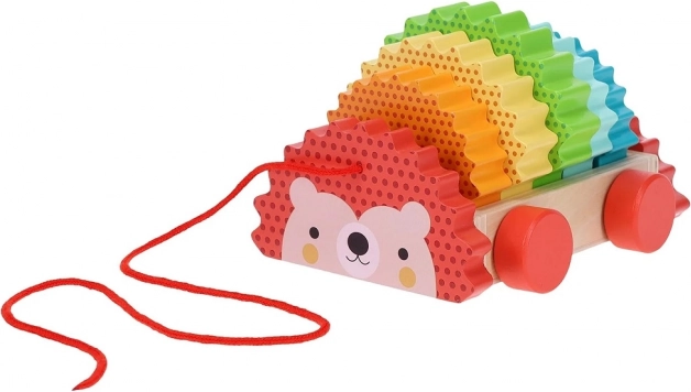 Dřevěný tahací ježek od Petit Collage