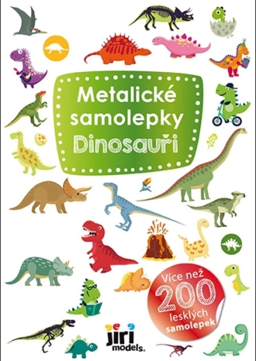 Metalické samolepky dinosauři