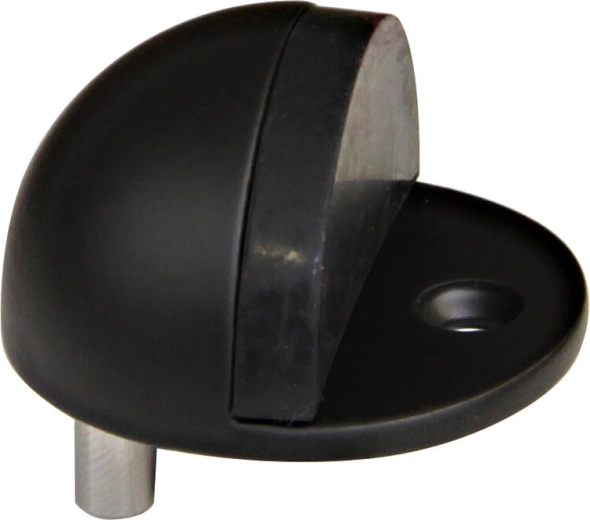 Dveřní zarážka z nerezové oceli 43 × 24 mm, matná černá