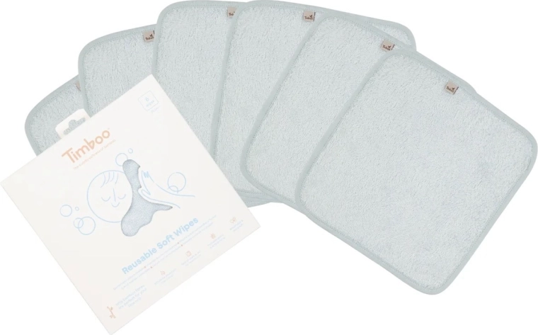Timboo opakovaně použitelné měkké ubrousky riviera blue (6 ks)