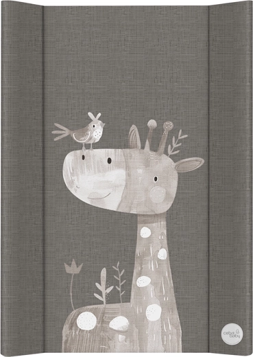 Ceba Baby měkká profilovaná přebalovací podložka na komodu 50 × 70 cm basic friendly giraffe