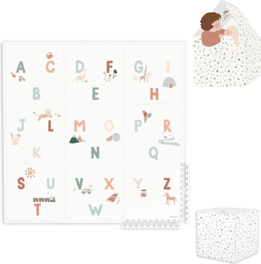 Hrací podložka a úložný box 2v1 Play&Go EEVAA alphabet