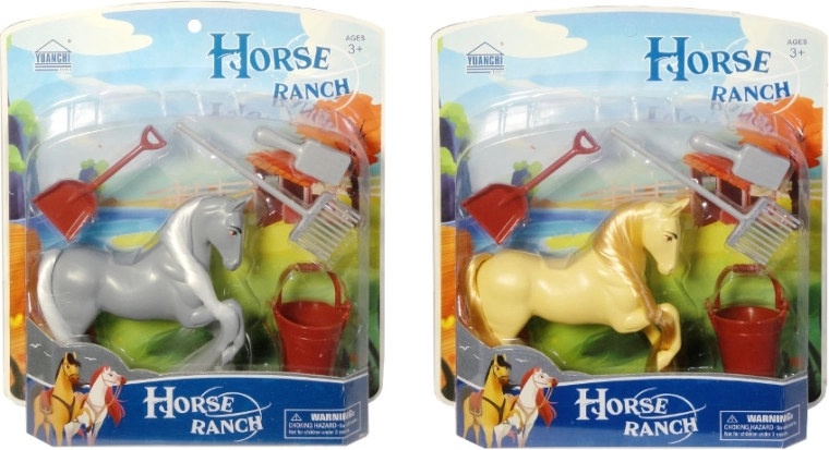 Figurka koníka se sadou pro čištění hřívy a ocasu