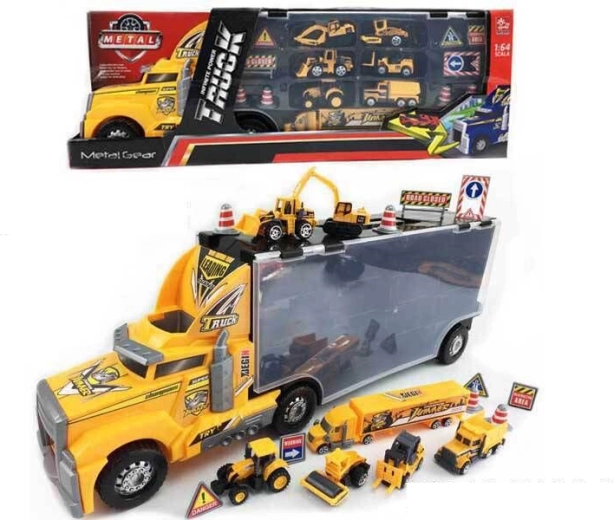 Nákladní tahač s autíčky 1:64
