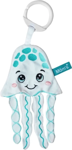 Šustící závěsná látková hračka Medúza pro miminka 0+ Mom's Care