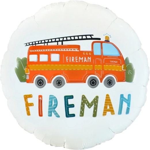 Fóliový balónek Fireman kulatý 18"