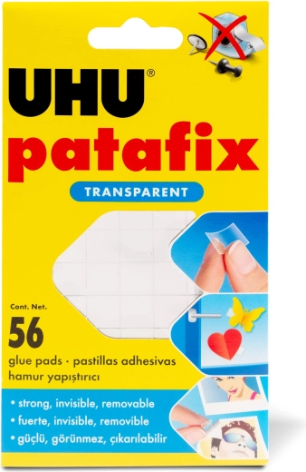 Patafix Invisible transparentní lepicí guma 56 ks