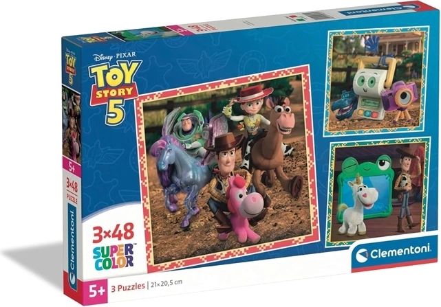 Clementoni Toy Story dětské puzzle square 3×48 dílků
