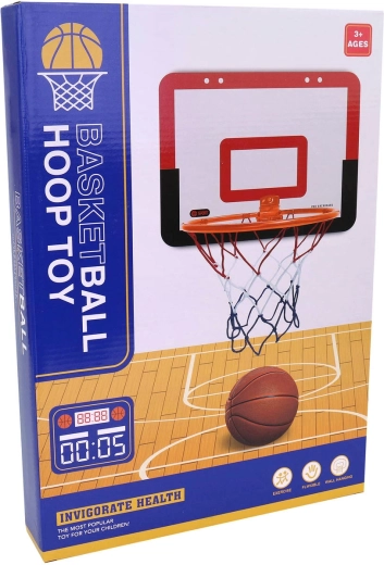 Dětská basketbalová sada s košem, míčem a pumpičkou 40 × 26 cm