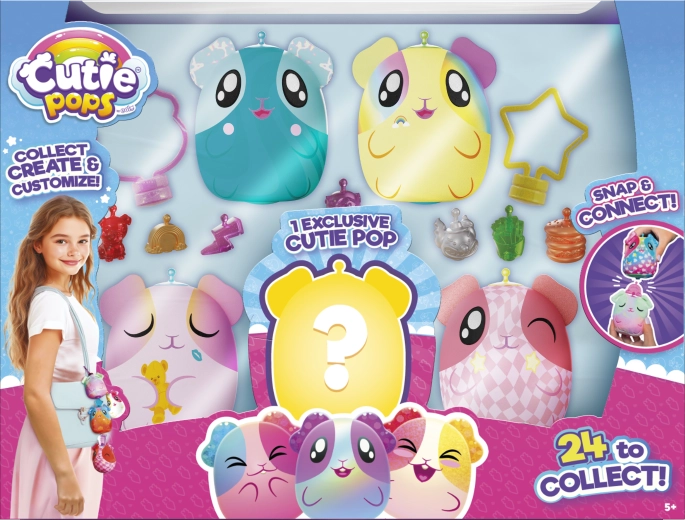 Cutie Pops sada přívěsků na batoh s překvapením (5 ks) - více druhů
