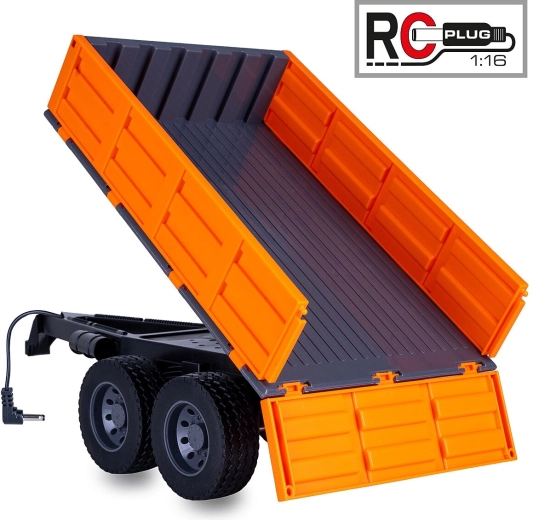 Sklápěcí přívěs pro RC traktor JAMARA 1:16 oranžový
