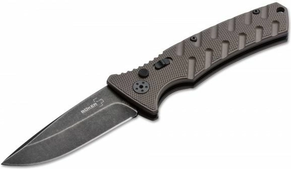 Böker Plus Strike drop point coyote automatický nůž