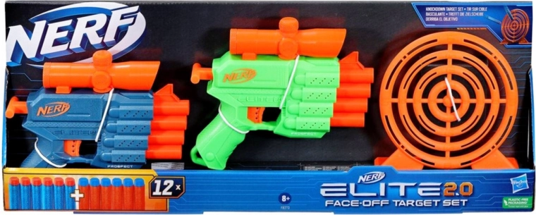 Nerf Elite 2.0 Face-Off sada s terčem a 2 blastery